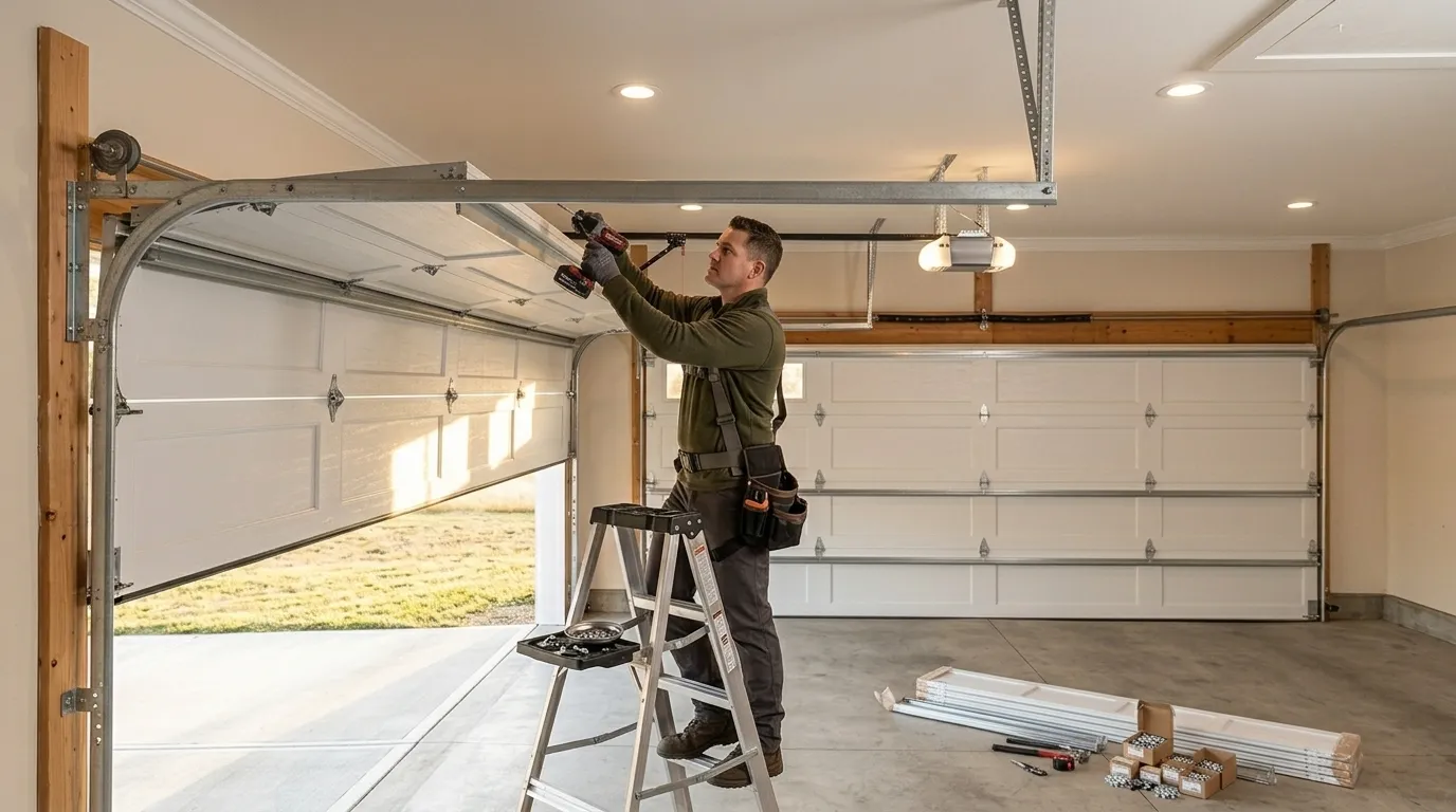 Raised panel garage door