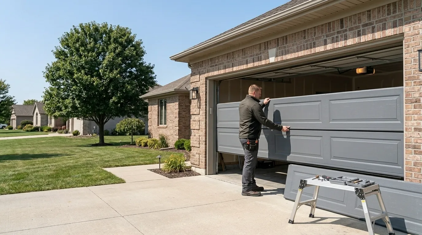 Commercial roll-up garage door