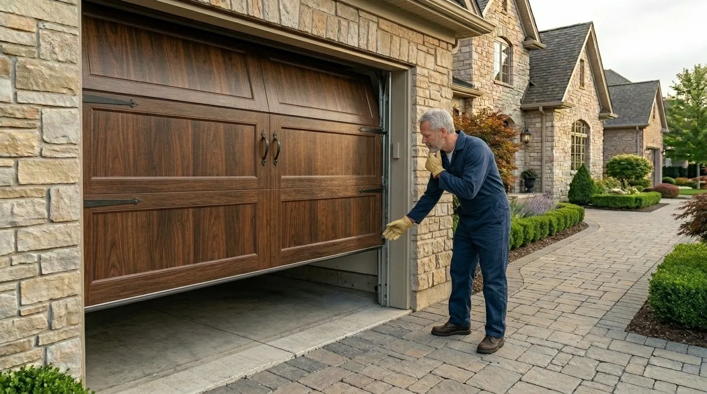 Roll-up steel garage door